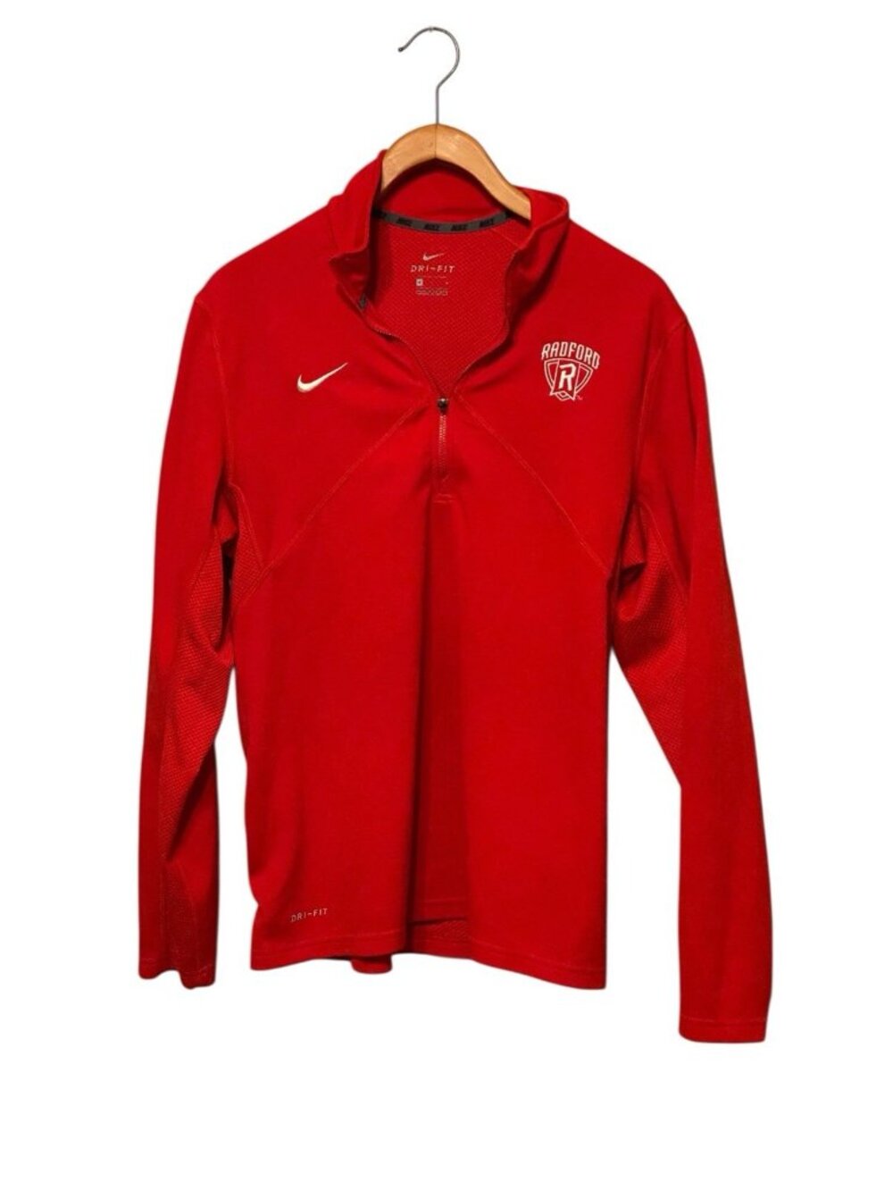 Nike Radford Highlanders Men’s 1/4 Zip Pullover Red NCAA Size M